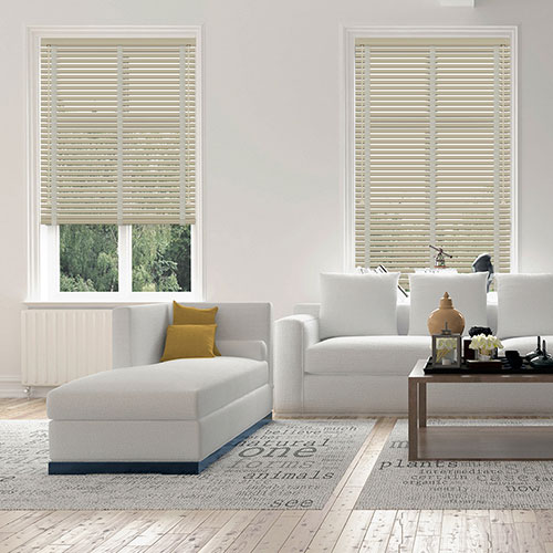 50mm Magnolia & Cream Tape Lifestyle New Blinds