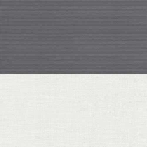 Double Roller Unilux Anthracite & Cotton Voile New Blinds