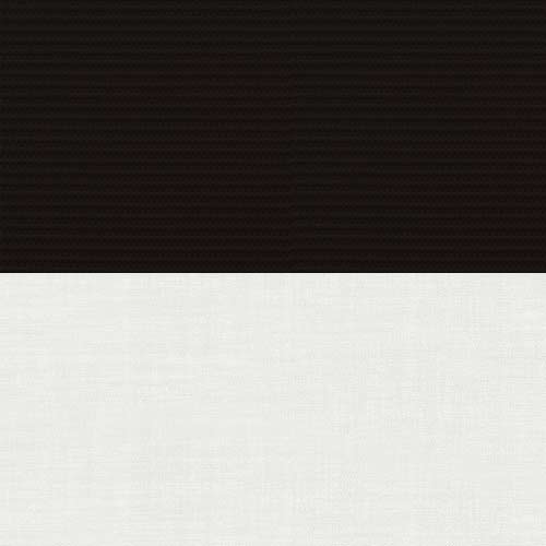 Double Roller Unilux Black & Cotton Voile New Blinds