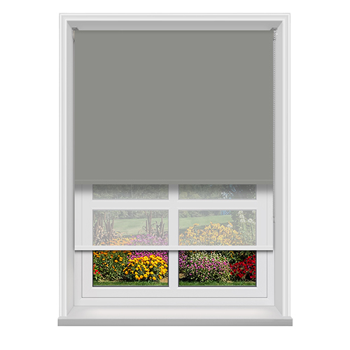 Double Roller Unilux Granite & Cotton Voile Lifestyle New Blinds