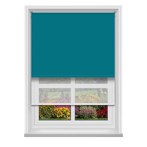 Double Roller Unilux Jade & Cotton Voile Lifestyle New Blinds