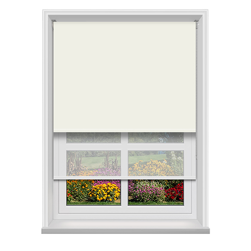 Double Roller Unilux Linen & Cotton Voile Lifestyle New Blinds