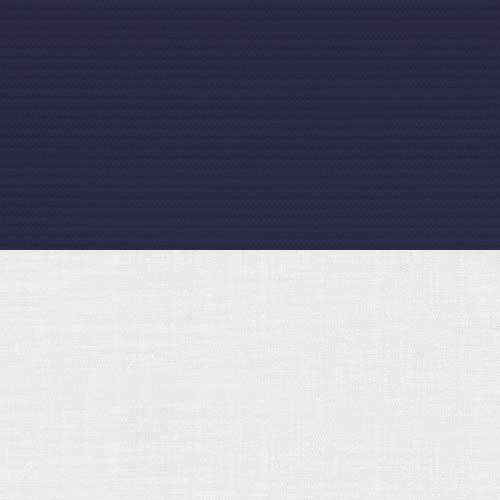 Double Roller Unilux Marine & Cotton Voile New Blinds