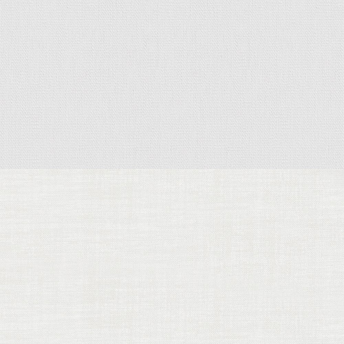 Double Roller Bella Frost White & Cotton Voile New Blinds
