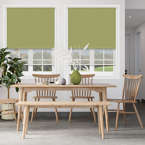 Double Roller Bella Glade & Cotton Voile Lifestyle New Blinds