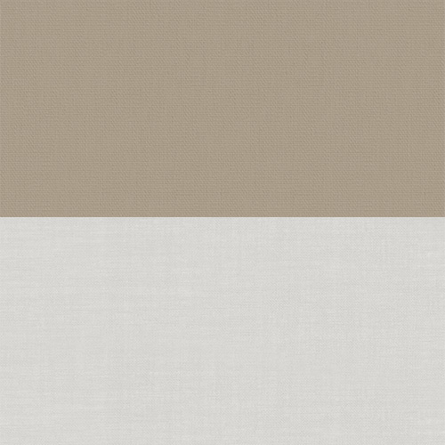 Double Roller Bella Hessian & Cotton Voile New Blinds