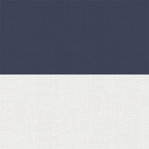 Double Roller Bella Indigo & Cotton Voile New Blinds