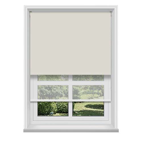Double Roller Bella Oyster & Cotton Voile Lifestyle New Blinds