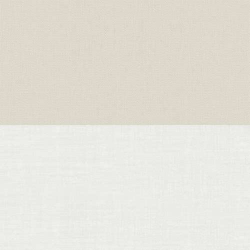 Double Roller Bella Oyster & Cotton Voile New Blinds