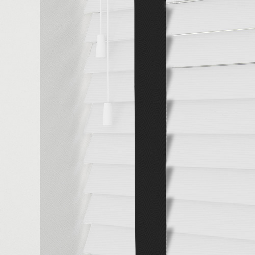 Honest White & Jet Tape Lifestyle New Blinds