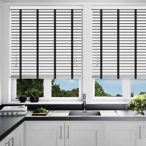Honest White & Jet Tape Lifestyle New Blinds