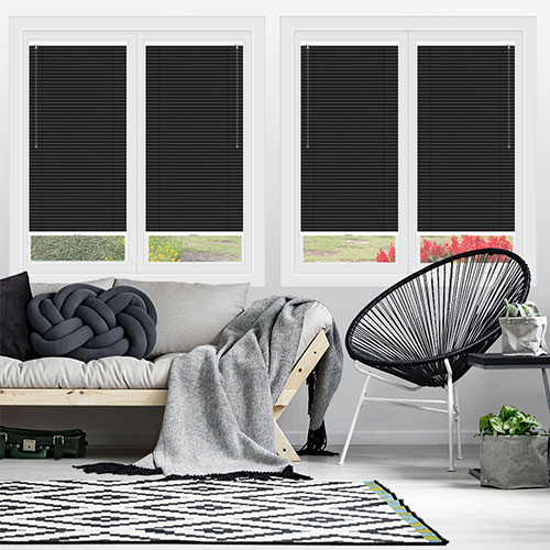 Soft Tone Black Clic Fit Venetian Lifestyle New Blinds