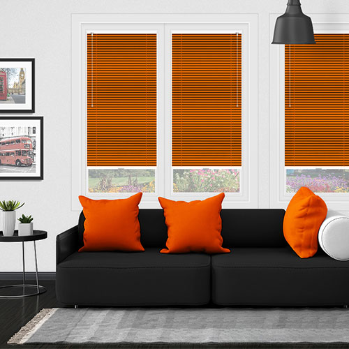 Tangerine Orange Clic Fit Venetian Lifestyle New Blinds
