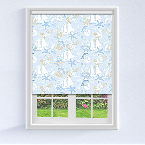 Star Fish Sky Blue Lifestyle New Blinds