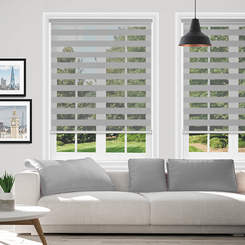 View Silver Grey Day & Night Lifestyle New Blinds