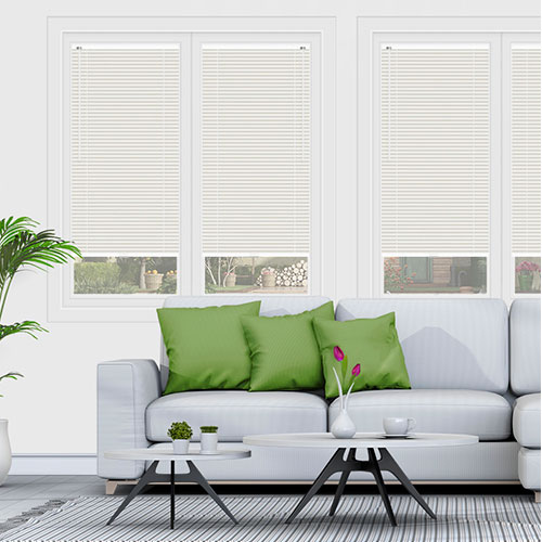 Cream White Clic Fit Venetian Lifestyle No Drill Blinds