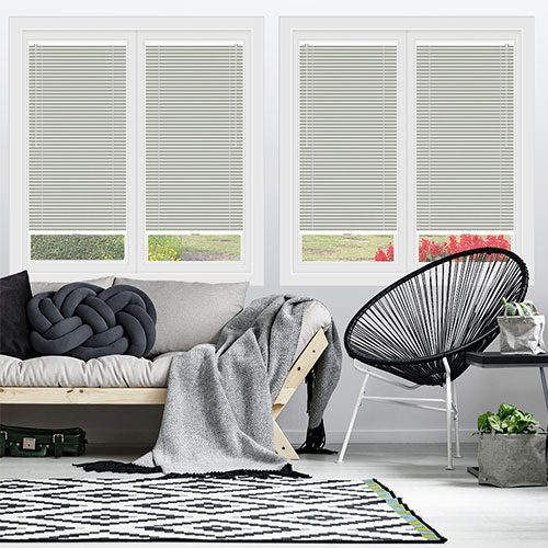 Fossil Grey Clic Fit Venetian Lifestyle No Drill Blinds