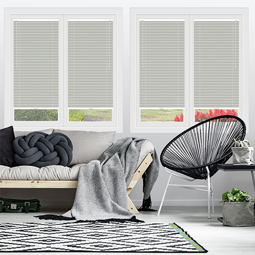 Fossil Grey Clic Fit Venetian Lifestyle No Drill Blinds