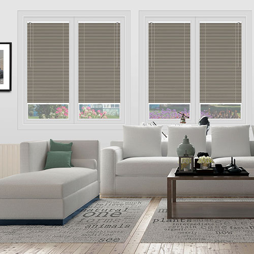 Natural Beige Clic Fit Venetian Lifestyle No Drill Blinds