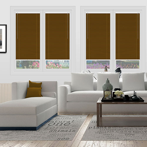 Pearlised Brown Clic Fit Venetian Lifestyle No Drill Blinds