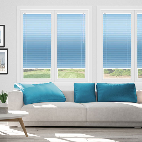 Powder Blue Clic Fit Venetian Lifestyle No Drill Blinds