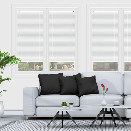 Purity White Clic Fit Venetian Lifestyle No Drill Blinds
