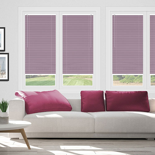 Rose Pink Clic Fit Venetian Lifestyle No Drill Blinds