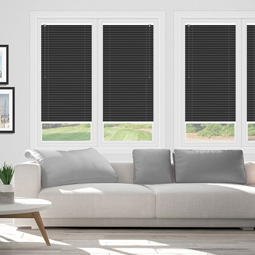 Slate Grey Clic Fit Venetian Lifestyle No Drill Blinds