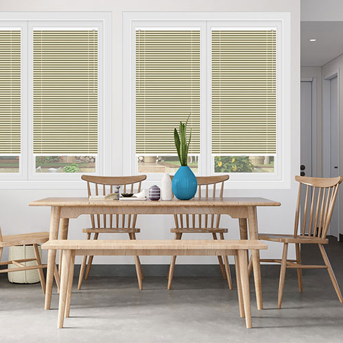 Soft Ivory Clic Fit Venetian Lifestyle No Drill Blinds