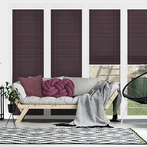 Apollo Aubergine Honeycomb Clic Fit Lifestyle No Drill Blinds