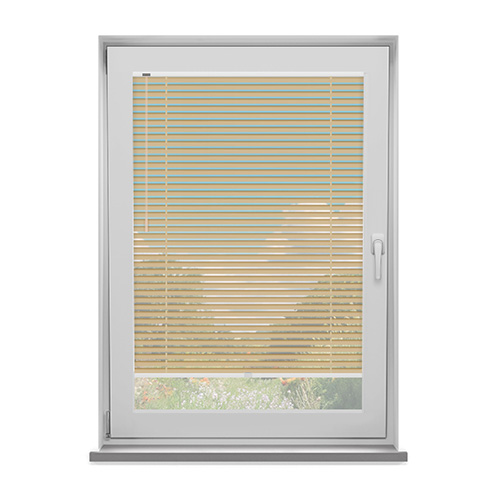 Beige 25mm Fit to Frame Lifestyle No Drill Blinds