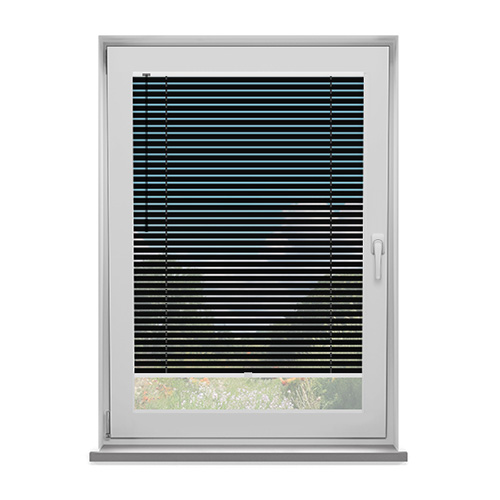 Black Filtra 25mm Fit to Frame Lifestyle No Drill Blinds