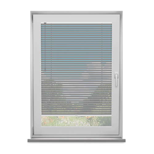 Cool Grey 25mm Fit to Frame Lifestyle No Drill Blinds