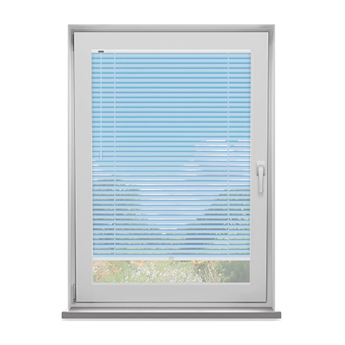 Pastel Blue 25mm Fit to Frame Lifestyle No Drill Blinds