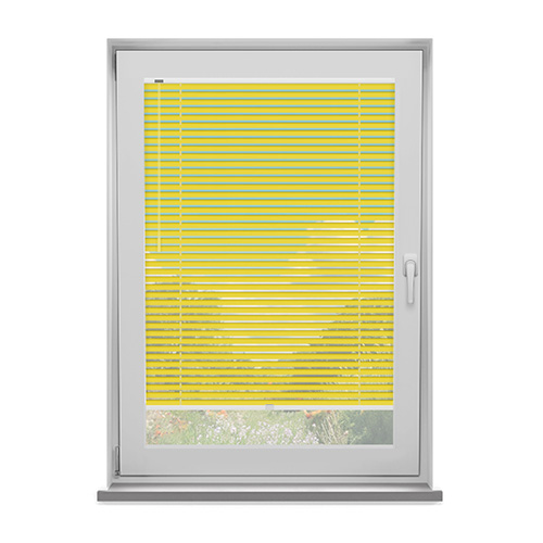 Yellow 25mm Fit to Frame Lifestyle No Drill Blinds