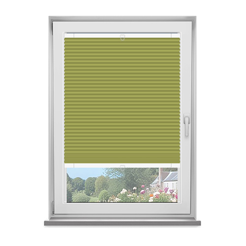 Frame Fix Blenheim Lime Blockout Lifestyle No Drill Blinds