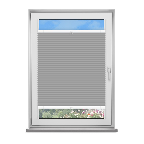 Frame Fix Lexington Dove Grey Blockout Lifestyle No Drill Blinds
