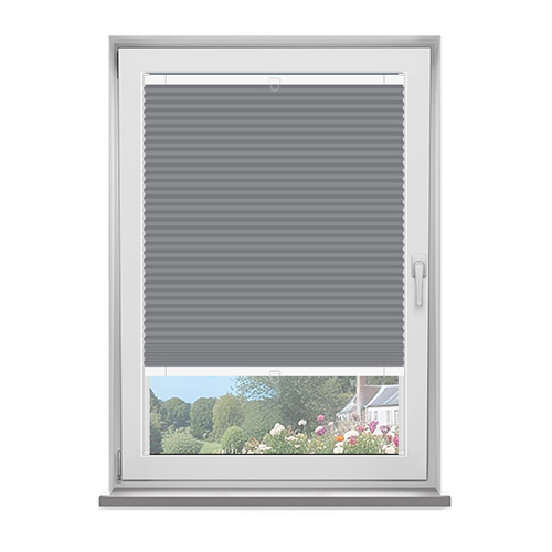 Frame Fix Lexington Grey Blockout Lifestyle No Drill Blinds