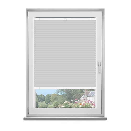 Frame Fix Lexington White Blockout Lifestyle No Drill Blinds