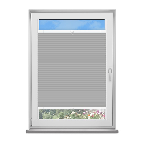 Frame Fix Soho Frosted Steel Blockout Lifestyle No Drill Blinds