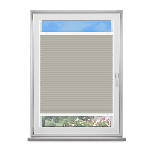 Frame Fix Tribeca Oatmeal Blockout Lifestyle No Drill Blinds