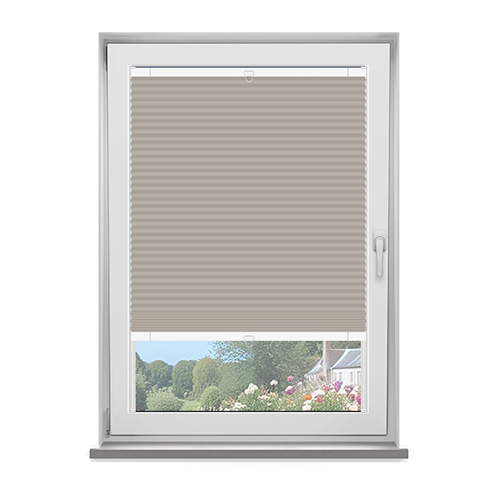 Frame Fix Tribeca Stone Blockout Lifestyle No Drill Blinds