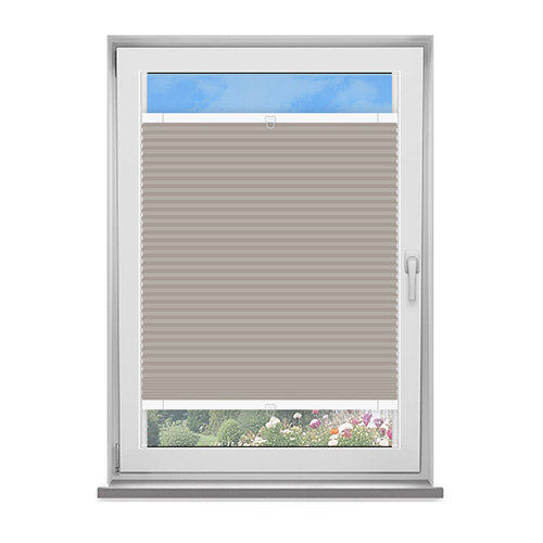 Frame Fix Tribeca Stone Blockout Lifestyle No Drill Blinds
