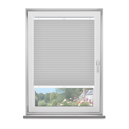 Frame Fix Astoria Cool Grey Dimout Lifestyle No Drill Blinds