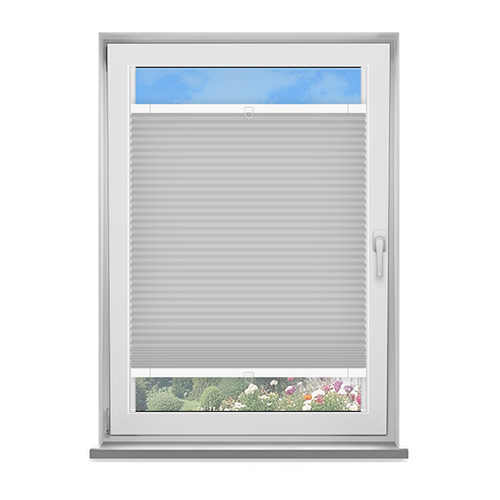 Frame Fix Astoria Cool Grey Dimout Lifestyle No Drill Blinds