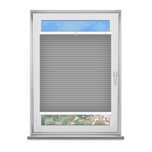 Frame Fix Bowery Pewter Dimout Lifestyle No Drill Blinds