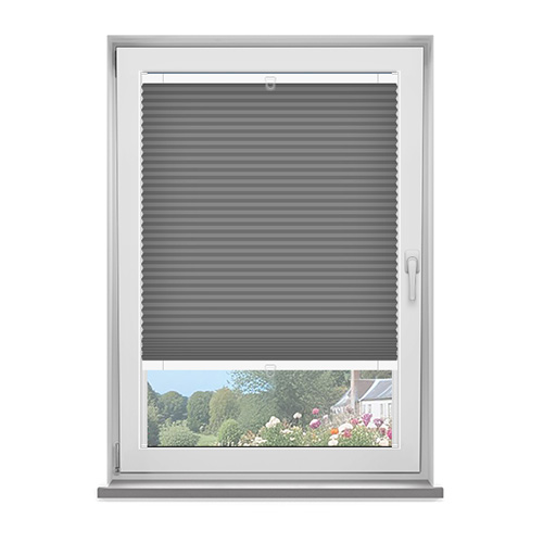 Frame Fix Scandi Charcoal Dimout Lifestyle No Drill Blinds
