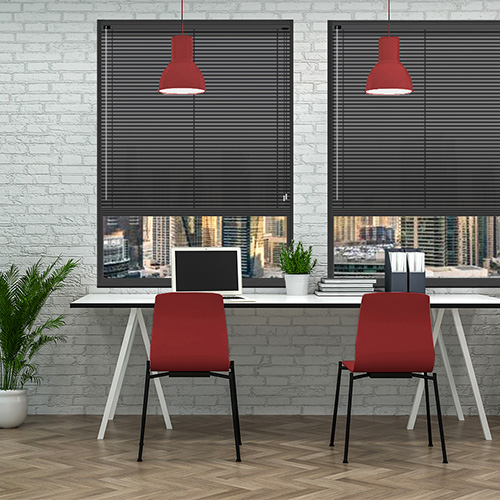 Novella Graphite 25mm Aluminium Lifestyle Office Blinds