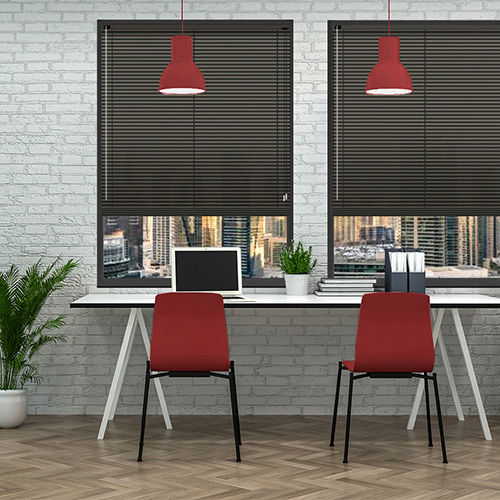 Orion Grey 25mm Aluminium Lifestyle Office Blinds