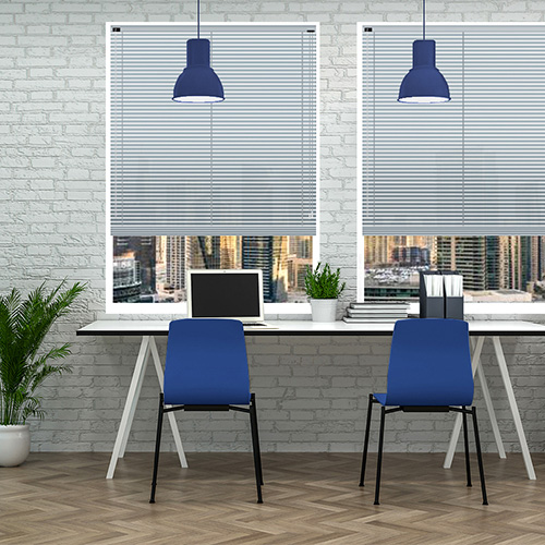 Quartz Blue 25mm Aluminium Lifestyle Office Blinds